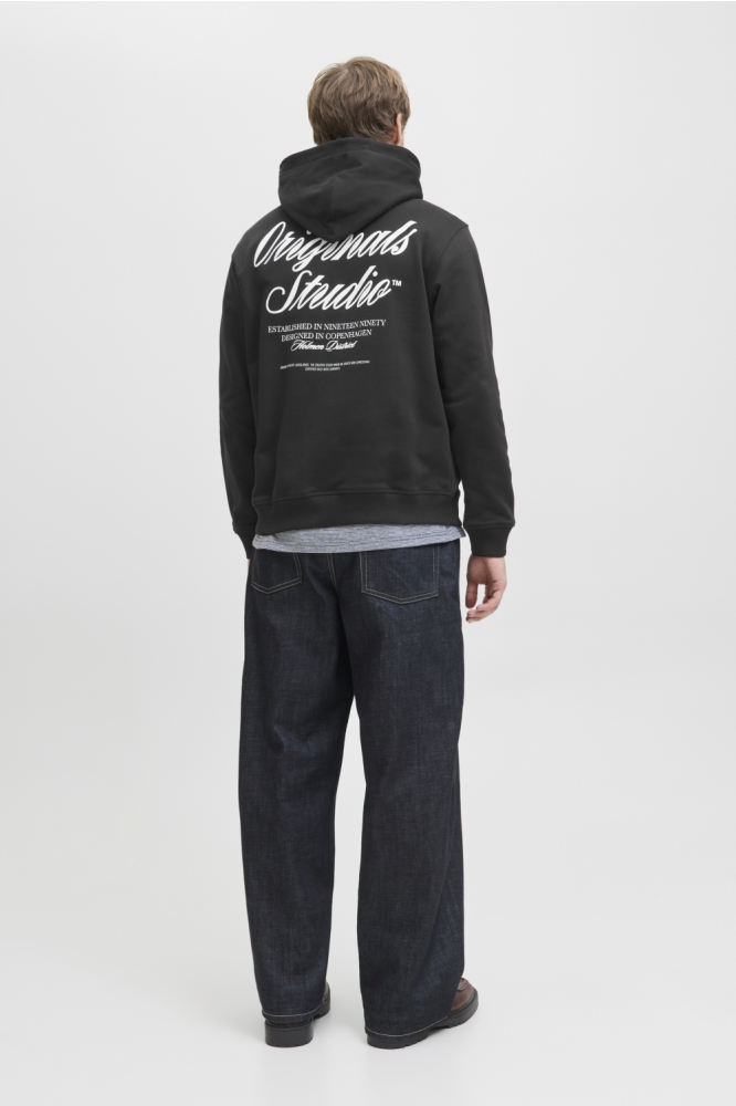 JORNORREBRO TYPO BACK SWEAT HOOD SN 12283054 BLACK